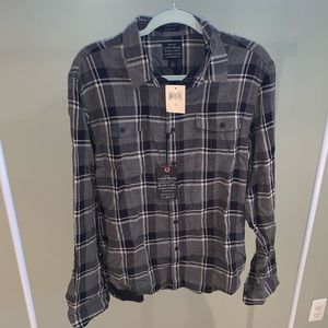 Plaid button down shirt